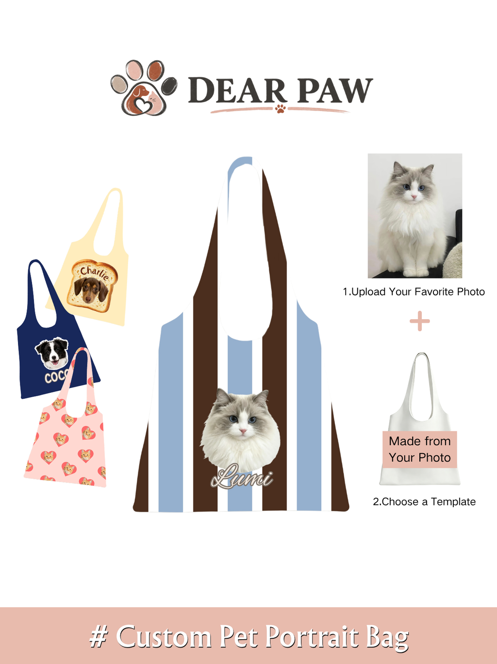 How to create a Dear Paw custom pet bag